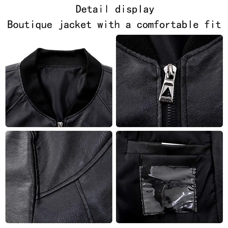Biker Jacket|Leather Bomber Jacket