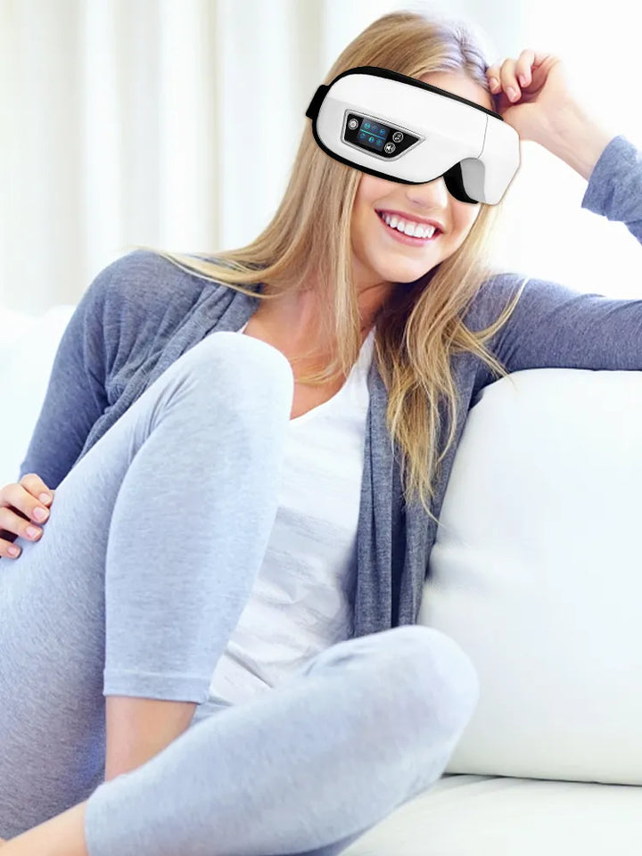 6D øyemassasjeapparat | Smart luftpute vibrasjon øyepleie