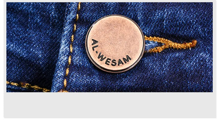 Jeans | Lige, afslappede stretchjeans