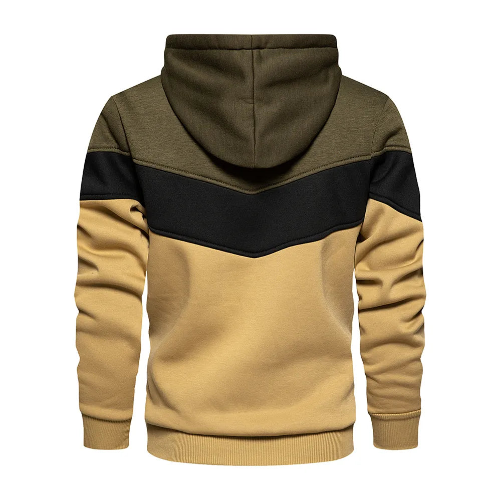 Patchwork Hoodie | Warm Fleece Streetwear