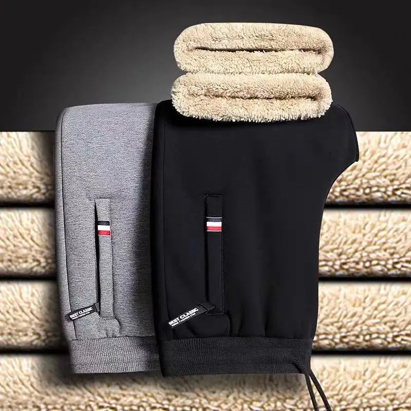 Winter jogging pants | Straight fleece pants