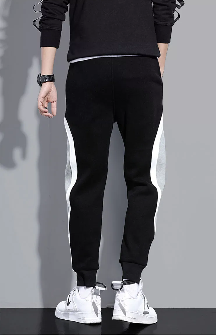 Casual joggingbukser | Sportslige elastiske patchwork