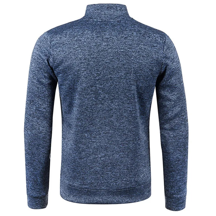 Rullekravepullover med lynlås | Tykkere pullover med halv lynlås