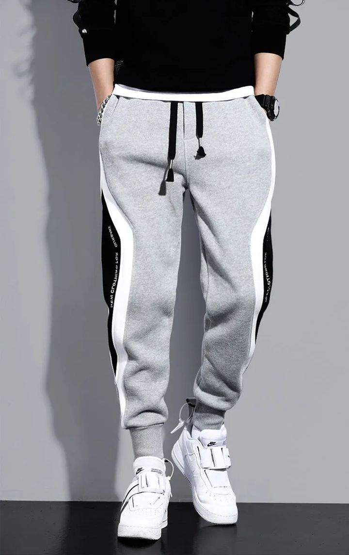 Casual joggingbukser | Sportslige elastiske patchwork