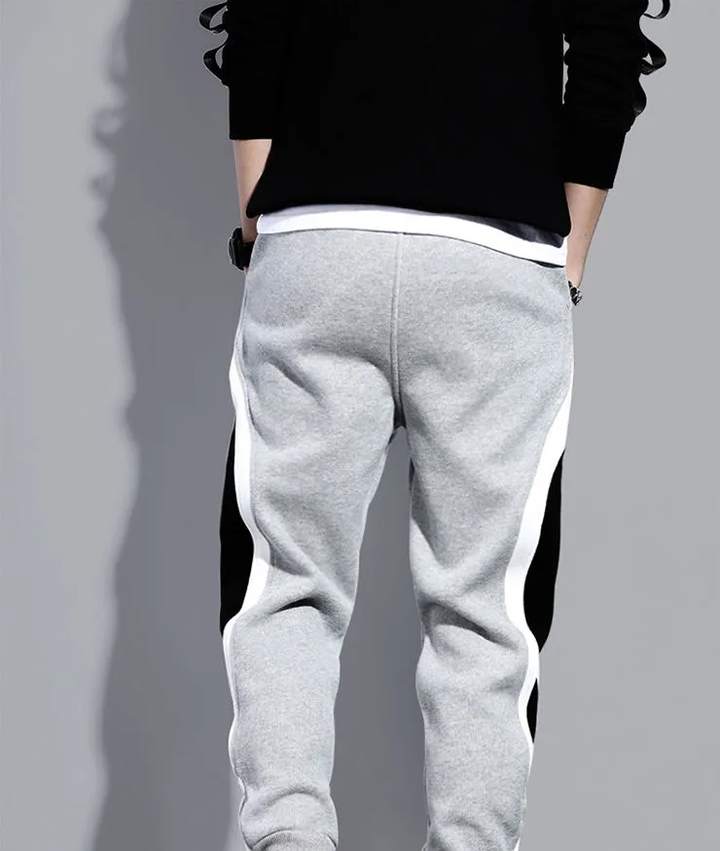 Casual joggingbukser | Sportslige elastiske patchwork