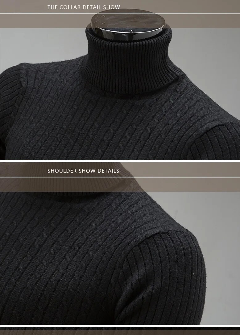 Slim Turtleneck Sweater | Stylish Knit Sweater