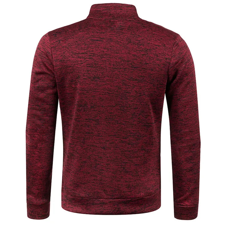 Rullekravepullover med lynlås | Tykkere pullover med halv lynlås