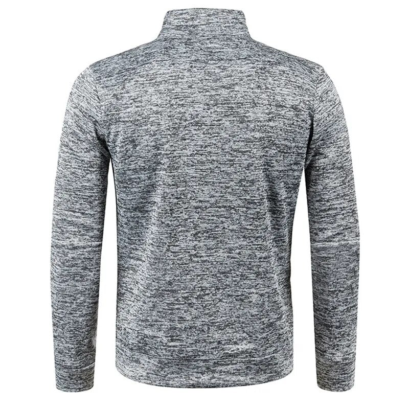 Rullekravepullover med lynlås | Tykkere pullover med halv lynlås