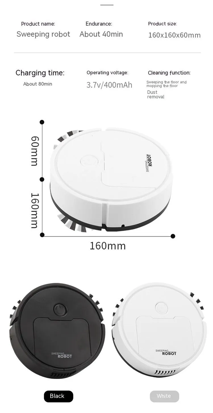 Mini robot vacuum cleaner | Intelligent all-in-one machine