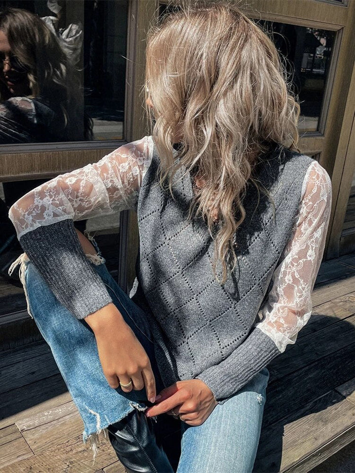 LinekkesShirt | Pullover with V-neck for Women