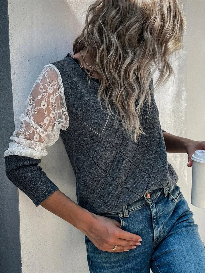 LinekkesShirt | Pullover with V-neck for Women