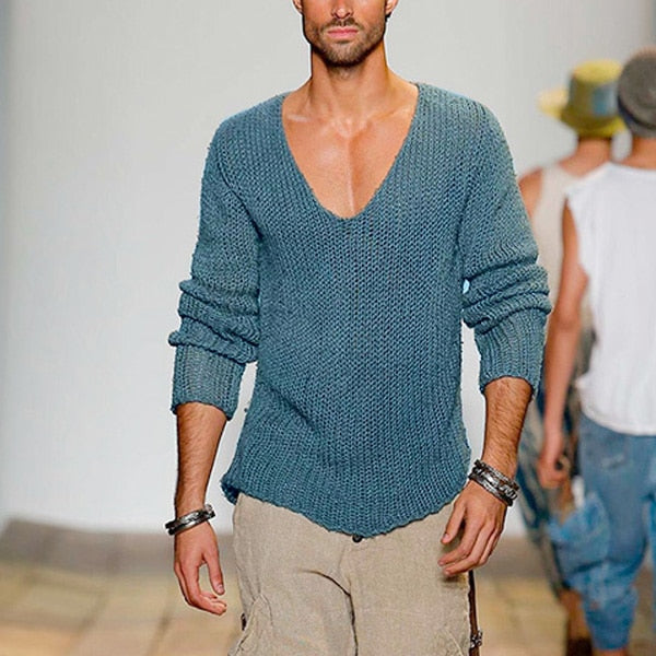 Victor V-Pullover | Casual and summery pullover with deep neckline