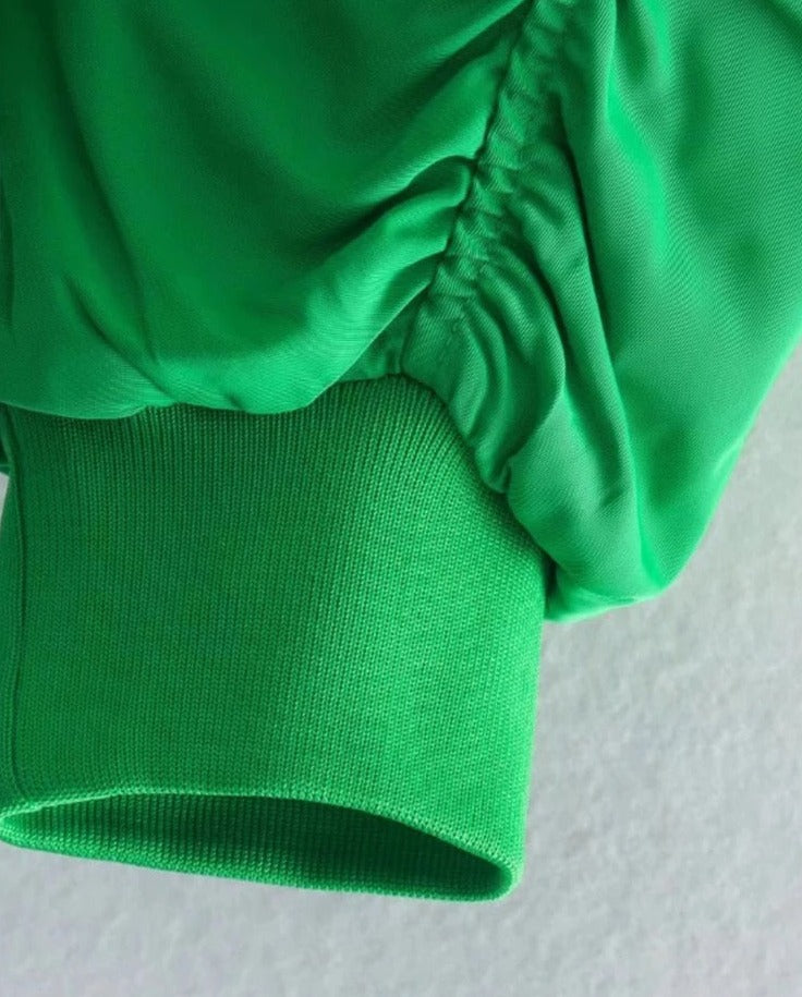 Jacket with zipper in plus size
