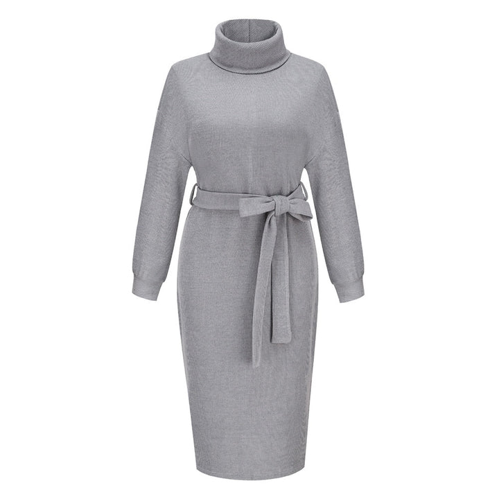 Jersey largo I Suéter de punto para mujer con cuello alto Col Col