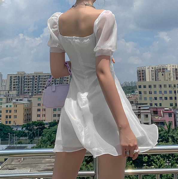 Crystal white dress