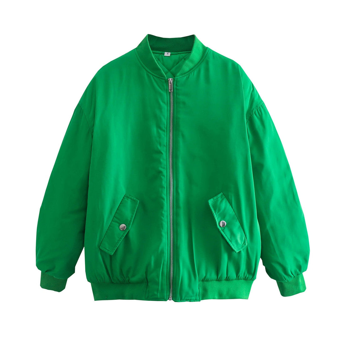 Jacket with zipper in plus size