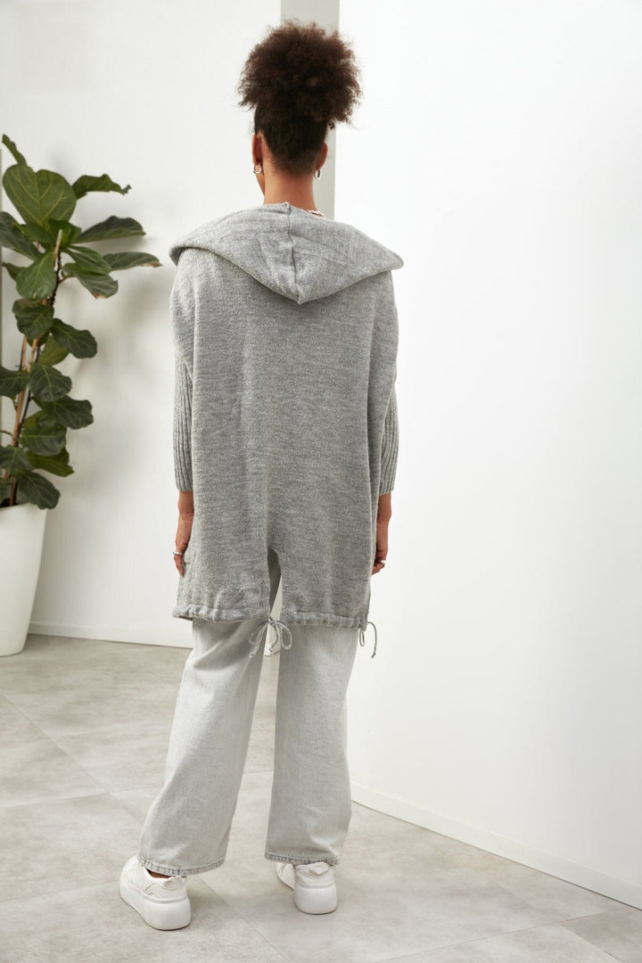 Emma lang strikkjakke | Myk og behagelig loungewear