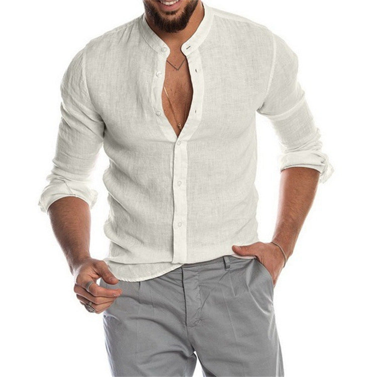 Jeff-bluse | Trendy bluse med ståkrave